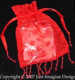 Valentine's embellishment pouch